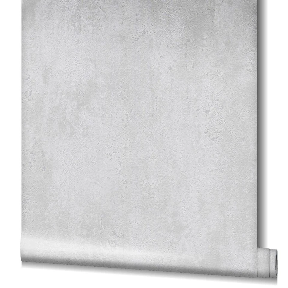 Wallpaper Grey Concrete Effect Concrete Wallpaper Plain Living Room Bedroom Made in Germany - Image 4 of 4