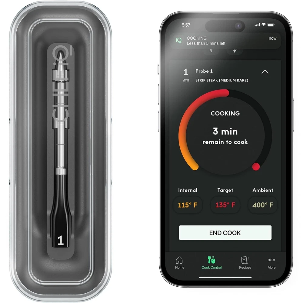 Bluetooth Meat Thermometer with Quad Sensors & Ultra-Thin Probe for Precision Bluetooth Meat Thermometer with Quad Sensors & Ultra-Thin Probe for Precision