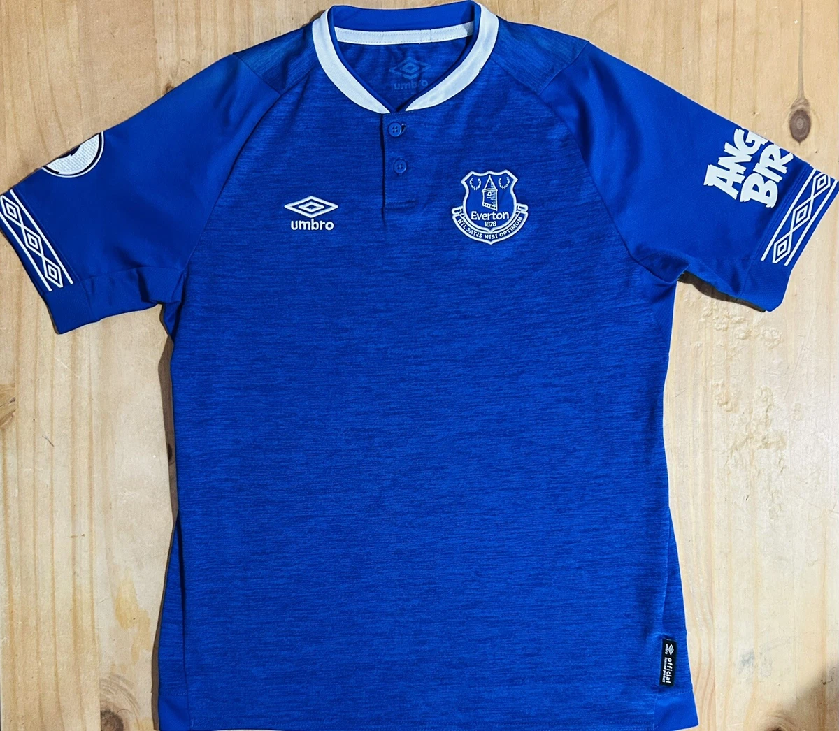 Maillot Vintage Everton Umbro Domicile 1999/2000 – Taille Y (jeune), état Correct