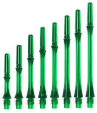 COSMO FIT SHAFT GEAR SLIM-SPINNING DART SHAFTS - CLEAR GREEN - SET OF 3