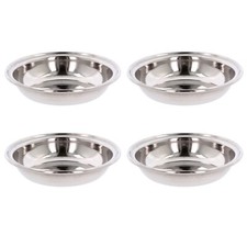 Stainless Steel Thali Small Plates Indian Snack Food Appetizer Dip Dish Tray 4x