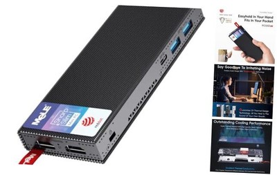  Fanless Mini PC Stick PCG02 Pro N5105 8GB/256GB, WiFi5 USB PD3.0, Micro 