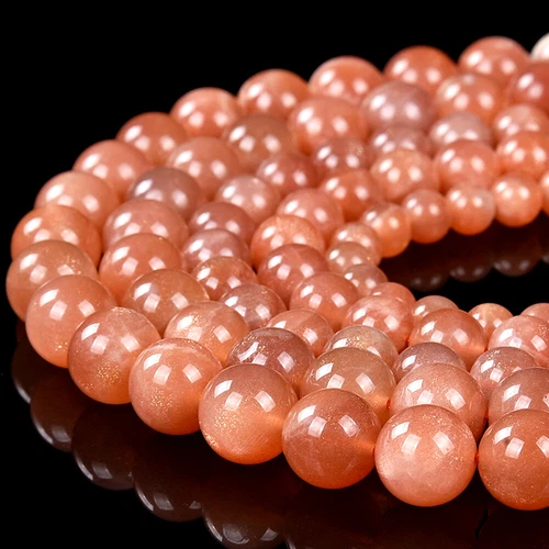 Natural Natural Sunstone Gemstone Grd AAA Round 6MM 8MM 10MM Loose Beads (D499) - Picture 1 of 3