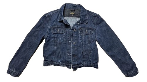 Vintage Dickies Jacket Women XL Blue Denim Jean Coat Quilted Red