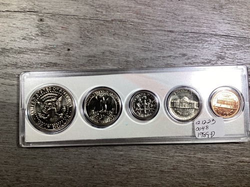 1989 D Birth Year Coin Gift Set Uncirculated-121223-48 - Picture 4 of 4