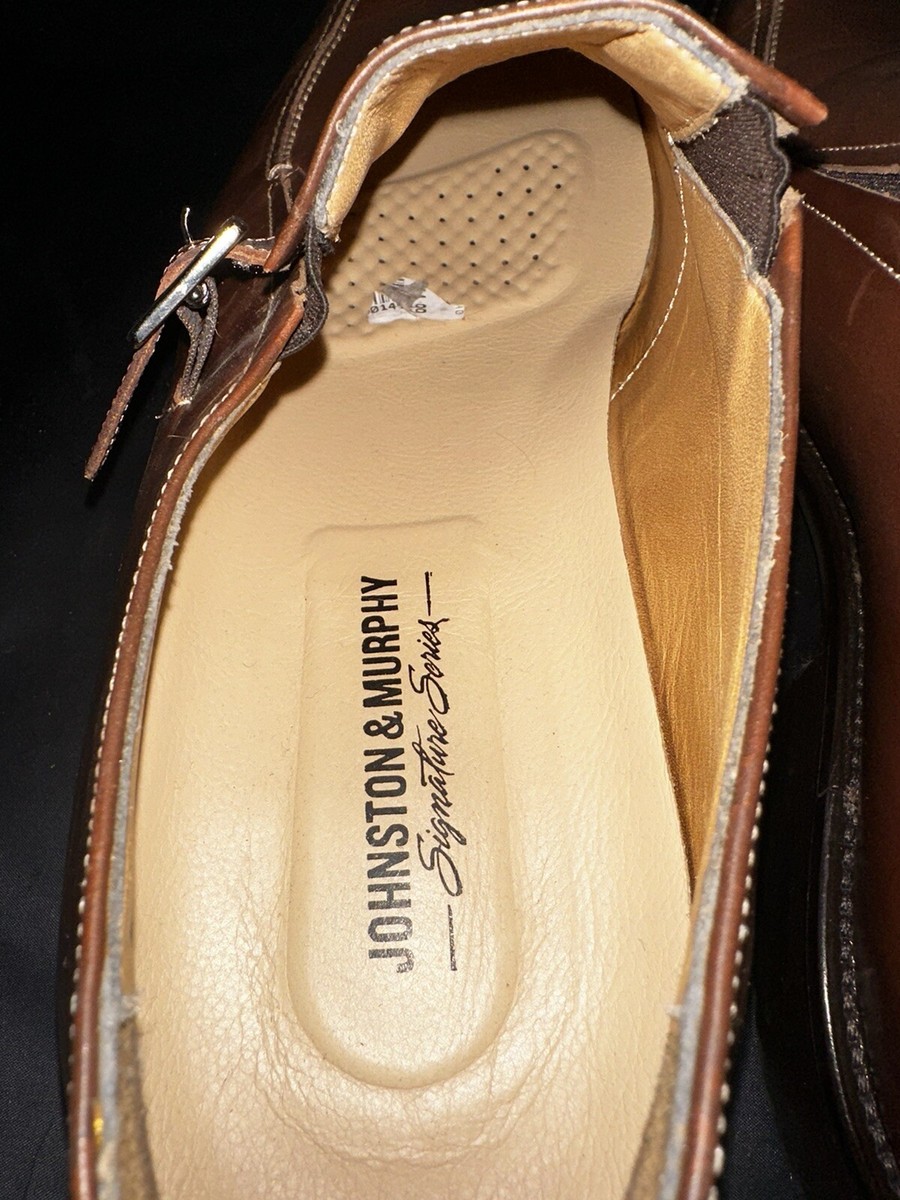 Johnston & Murphy Signature Series Monk ￼Strap Sheepskin 