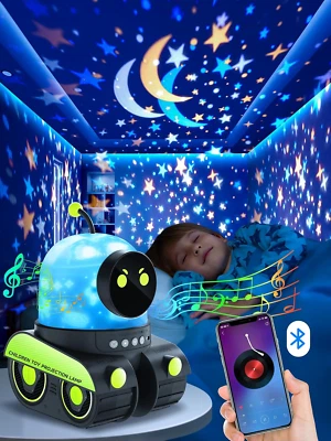 Sternenhimmel Projektor Kinder Film Nachtlicht Kinder Baby Bluetooth LED Lampe - Bild 1 von 4