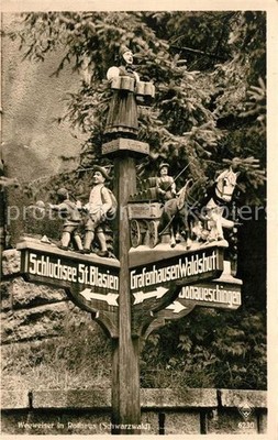 Rothaus Grafenhausen Origineller Wegweiser