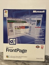 Microsoft FrontPage Version 2002 Web Site Creation  Management Solution CD-ROM