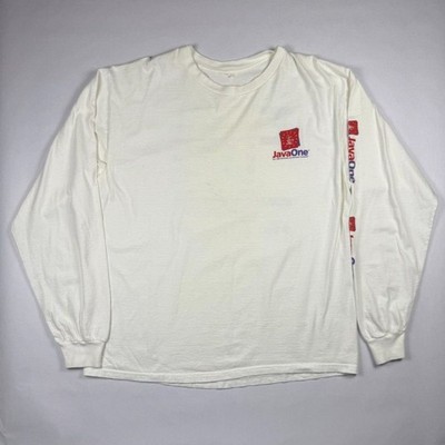 Sun Microsystems Java One 2001 Developer Conference T-Shirt White Long Sleeve 