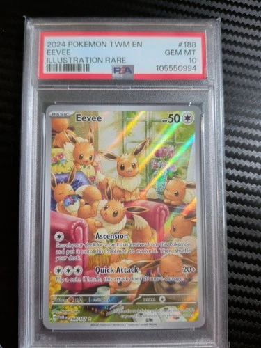 Eevee 188/167 Sv06: Twilight Masquerade Holo PSA 10