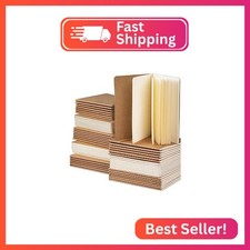 Dynta A6 Blank Pocket Journal, 60 Packs Kraft Small Notebooks Bulk