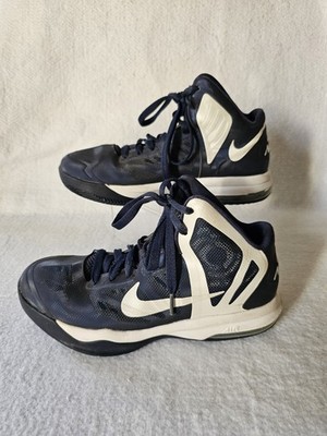 Nike Hyper Aggressor Basketball Shoes Men Size 7 Navy White 524871-401