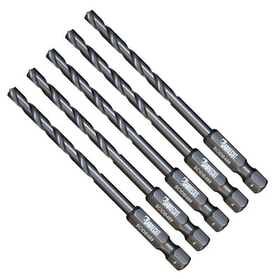 5 x 4 mm - HSS Schlagbohrkronen mit Schnellwechsel-Sechskantschaft (Bulk)