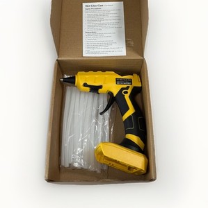 Cordless Hot Glue Gun for Dewalt 20V MAX Battery (Tool And Glue Sticks)