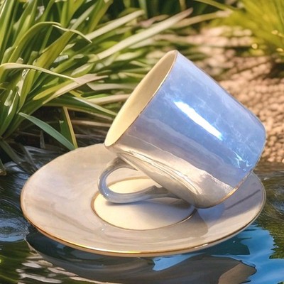 Formalities Demitasse Cup & Saucer By Braum Brothers Metallic Lavender Classico