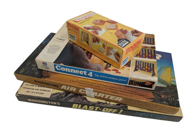 Vintage Brettspiel Restposten Waddingtons Blast-Off Air Charter Connect4 Retro