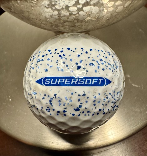 RARE Callaway SuperSoft Splatter Blue Stripe Golf Ball MINT - Picture 2 of 5