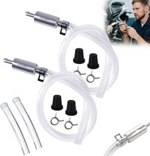2 Pcs Brake Bleeder Hose One Way Check Valve Brake Bleeder Valve With Nozzle Cap