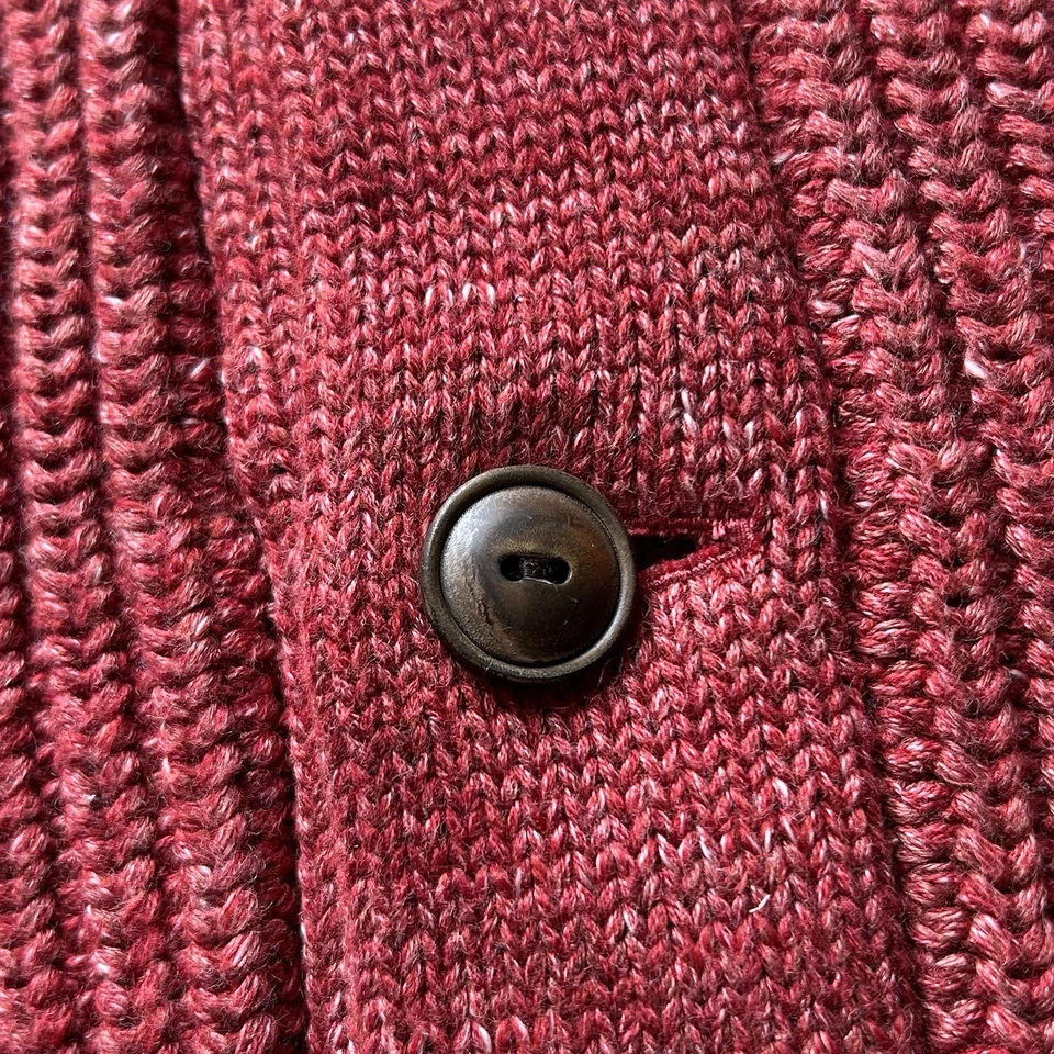 Suéter RRL Doble RL Cuello Chal Talla L - Rojo Foto 4 de 4