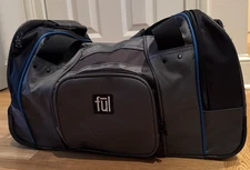 FUL Rolling Duffle 22”x12”x12” Carry On Gym Bag 2 Wheel Rolling Telescope Handle