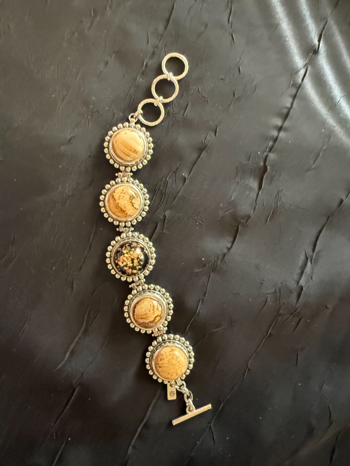 Authentic Ginger Snaps 5 Snap Toggle Clasp Bracel… - image 1