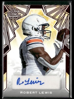 2025 Leaf Trinity - Auto Red Robert Lewis 1/2