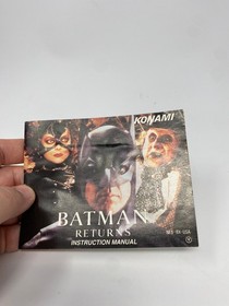 Batman Returns Manual Only NES Nintendo Entertainment System 1993