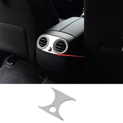 Steel Silver Back Row Air Outlet Vent Cover Trim For Mercedes-Benz GLC 2016-2021