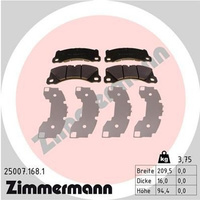 Zimmermann BremsbelÄGe Passend FüR Porsche Macan 95B Panamera 971 976 970