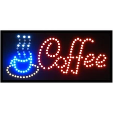 Eye-Catching LED Neon Coffee Sign – Vibrant Café Display for Walls & Windows