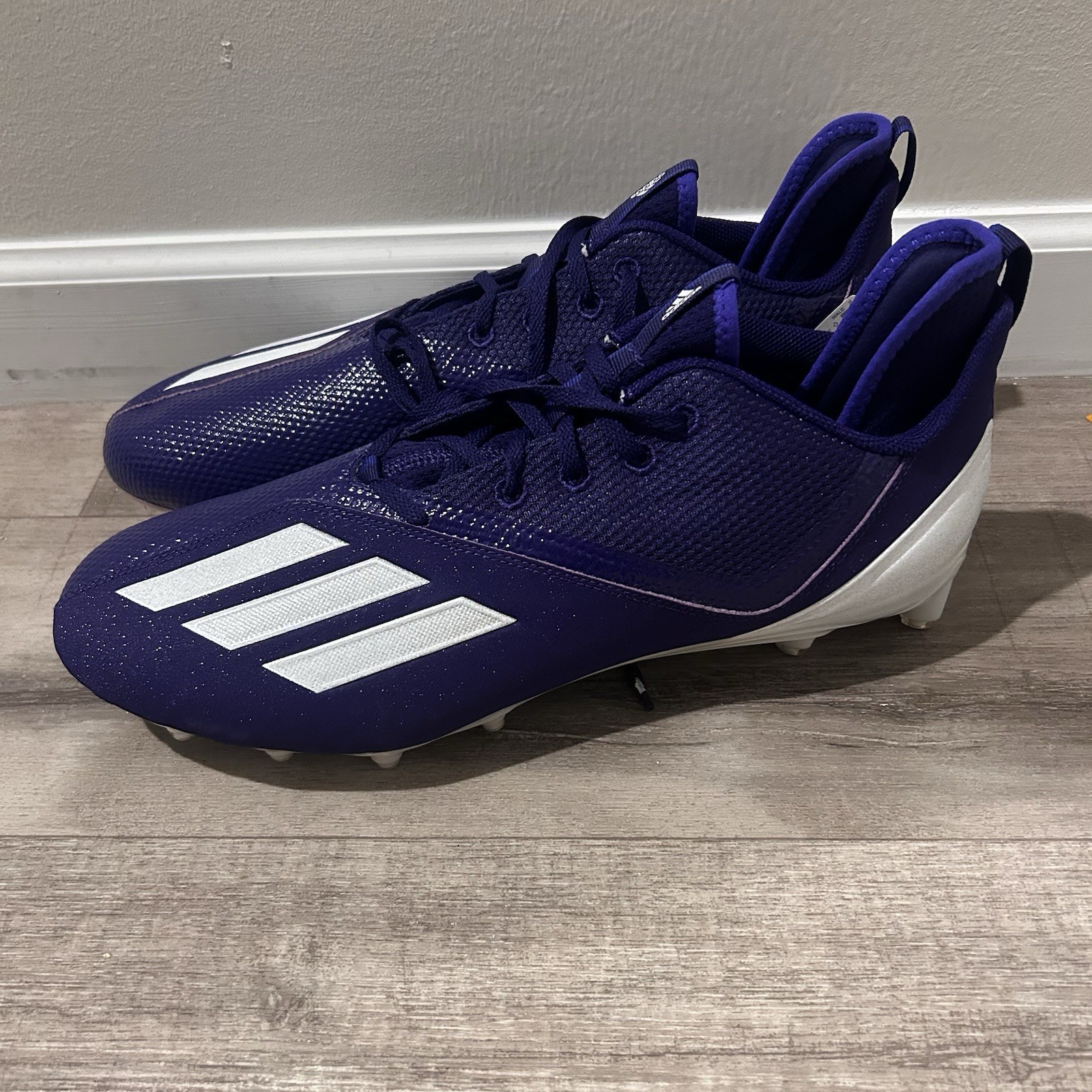 Adidas Adizero Scorch 21 Purple White Football Cleats Men's (GZ0406)