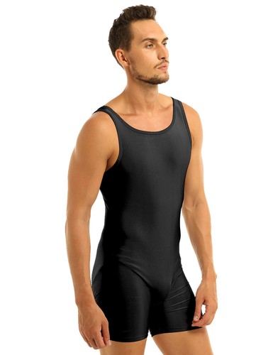 Herren Basic Unitard Schwimmen Trikot Body Einteiler Ringen Singlet Overall - Bild 10 von 84