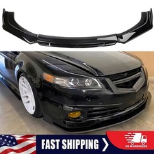 Gloss Black Front Bumper Lip Splitter Spoiler Body For Nissan LEAF 2011-2023
