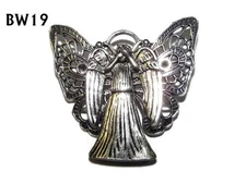 steampunk brooch badge pin silver doctor dr who timelord weeping angel #BW19