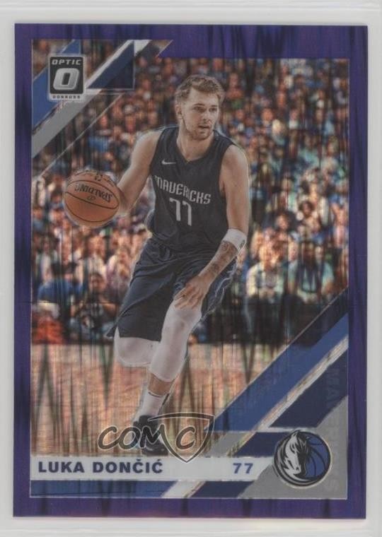 2019-20 Panini Donruss Optic Purple Shock Prizm Luka Doncic #16 11yg