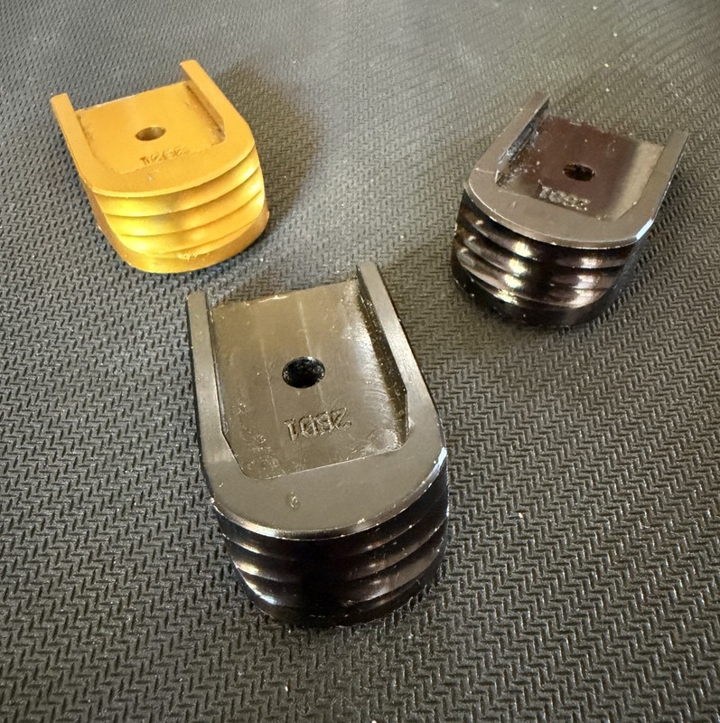 CZ P-10s PINKY FINGER MAGAZINE BASE PAD EXTENSIONS - SET OF THREE (9mm) Aluminum