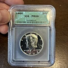 1964 Kennedy Silver Half Dollar PR69 ICG