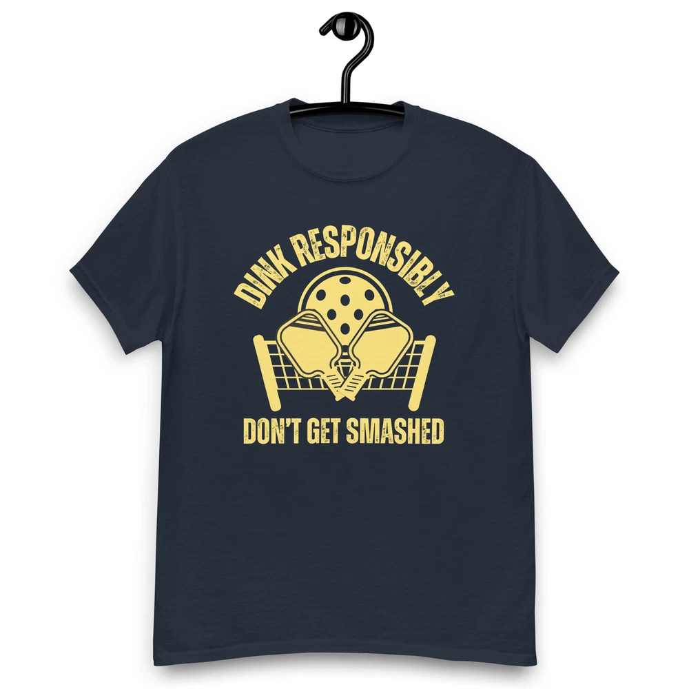 Pickleball Shirt Men (not for women) Dink Responsibly,Funny Pickleball Shirt
