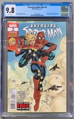 Marvel Avenging Spider-Man #9 Sept. 2012 1st Carol Danvers CGC 9.8