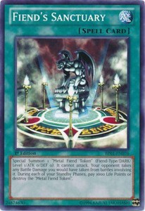 Fiend's Sanctuary - BP01-EN076 - Common - 1st Edition x3 - Near Mint