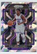 DAVION MITCHELL RC 2021-22 PANINI PRIZM ICE REFRACTOR ROOKIE KINGS SP   