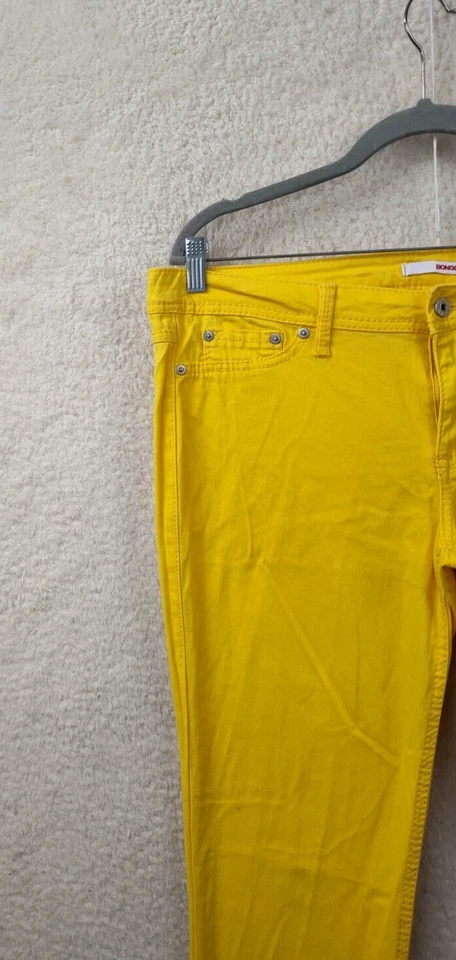 Бонго женщин брюки 13 желтый хлопок смесь прямой регулярный крой узкие брюки - Изображение 2 из 4