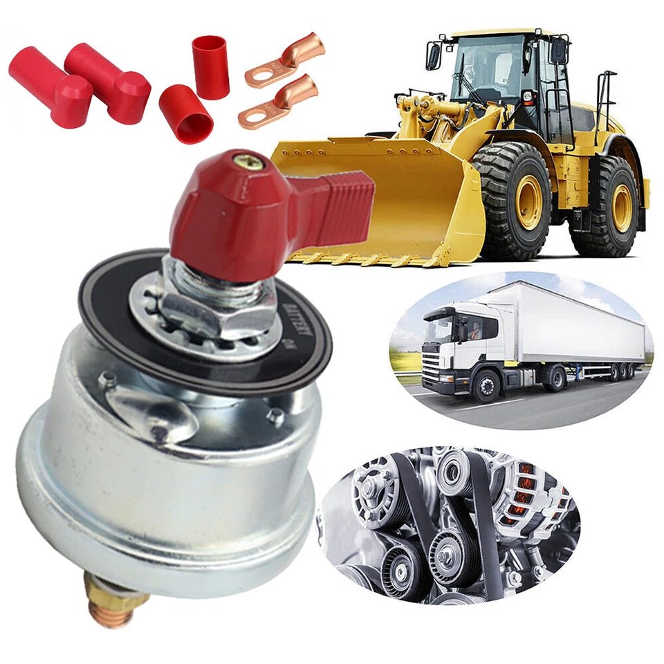 Interruptor de desconexão de bateria mestre de alta corrente 300A 12V resistente corte de energia - Imagem 2 de 4