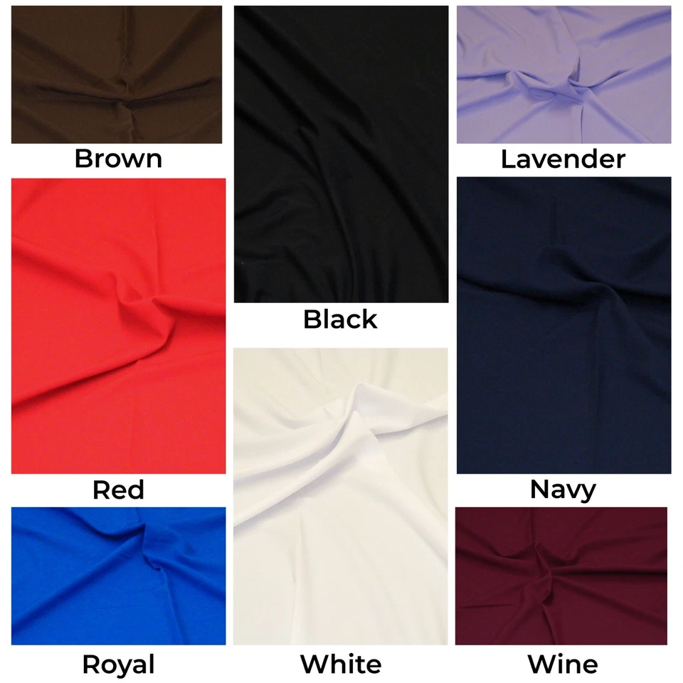 EU FABRICS Bio Stretch Fabric 100% Polyester Material for Suits Jackets & Trousers 147cm W
