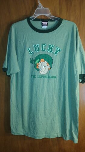 2005  GET LUCKY The Leprechaun T-Shirt Men's LG Sh
