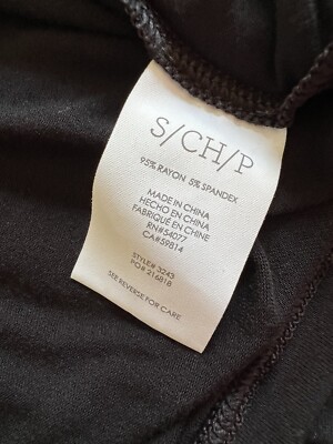 専用3 CABi Women's Black Top Split Front & Back Layered Small Layered