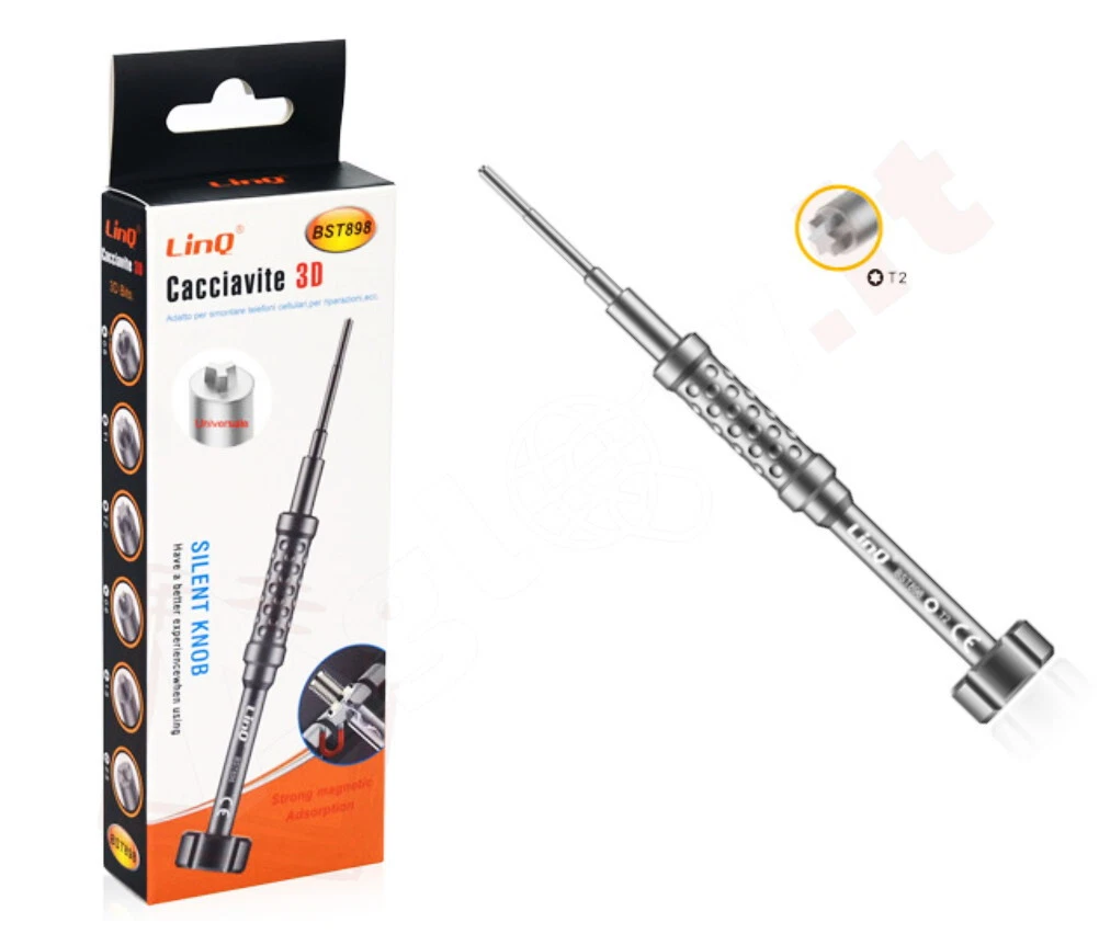 T2 Torx 2 Cacciavite Magnetico Metallo Di Qualità Per Cellulari - Foto 7