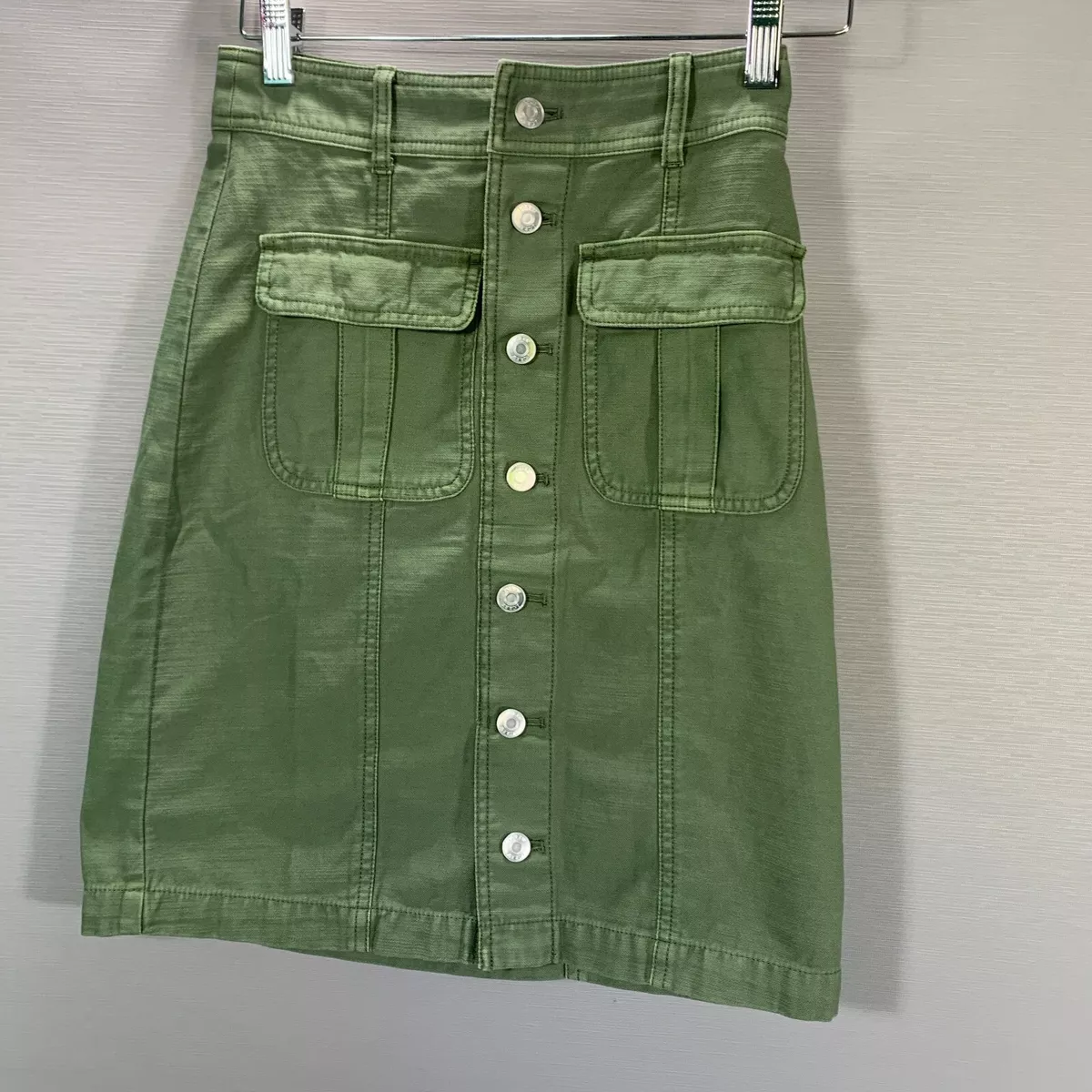 J crew utility clearance skirt