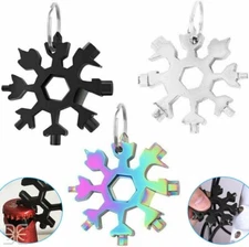 Portable Universal Snowflake Wrench Magical Grip 18 in 1 Multi Tool Screwdriver